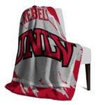 unlv rebels splatter effect red blanket best selling