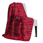 unlv rebels striped pattern red blanket best selling