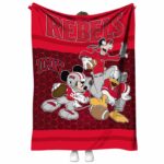 UNLV Rebels Three Musketeers Red Blanket 1 unlv rebels three musketeers red blanket best selling