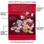 unlv rebels three musketeers red blanket best selling