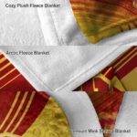 usc trojans diagonal stripes red blanket premium grade