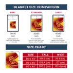 usc trojans diagonal stripes red blanket trendy