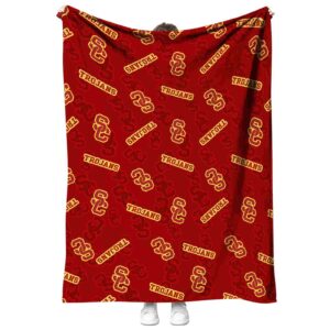usc trojans diehard fans red blanket best selling