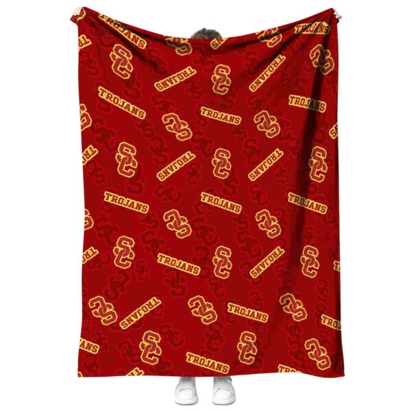 usc trojans diehard fans red blanket best selling