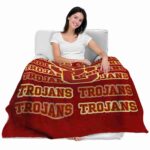 usc trojans fan pride red blanket latest model
