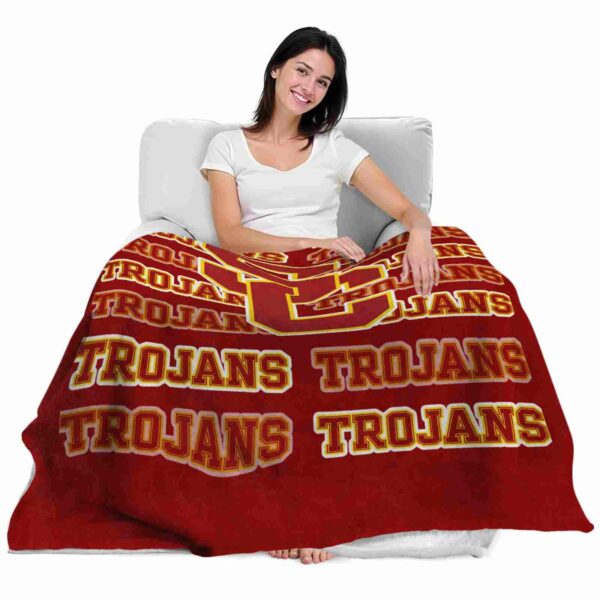 usc trojans fan pride red blanket latest model