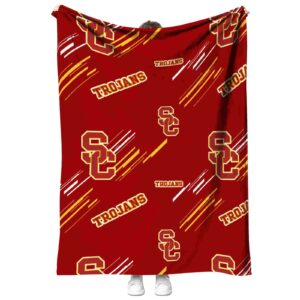 usc trojans fan spirit red blanket best selling