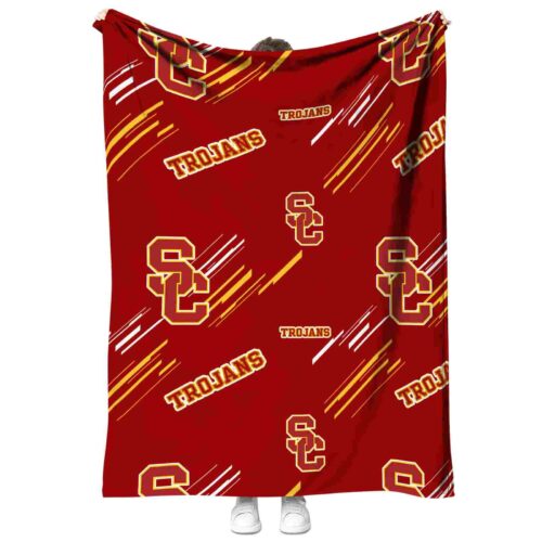 usc trojans fan spirit red blanket best selling