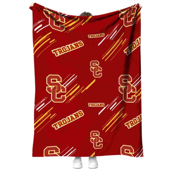 usc trojans fan spirit red blanket best selling