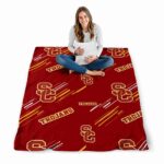 usc trojans fan spirit red blanket high quality