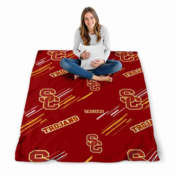 usc trojans fan spirit red blanket high quality