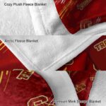 usc trojans fan spirit red blanket premium grade
