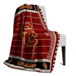 usc trojans football field red blanket best selling