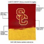 usc trojans gradient dots red blanket new arrival