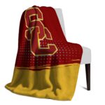 usc trojans gradient dots red blanket top rated