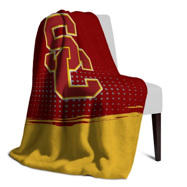 usc trojans gradient dots red blanket top rated