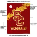 usc trojans grunge texture red blanket best selling