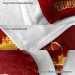 usc trojans grunge texture red blanket best selling