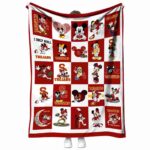 usc trojans mickey minnie red white blanket best selling