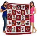 usc trojans mickey minnie red white blanket best selling