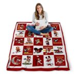 usc trojans mickey minnie red white blanket best selling