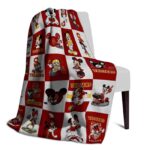 usc trojans mickey minnie red white blanket best selling