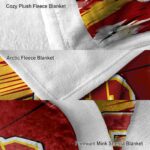 usc trojans paint streaks red white blanket best selling