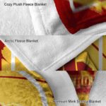 usc trojans splatter effect red blanket best selling
