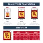 usc trojans splatter effect red blanket best selling