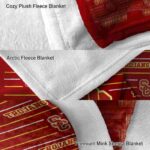 usc trojans striped pattern red blanket best selling