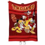 usc trojans three musketeers red blanket best selling