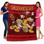 usc trojans three musketeers red blanket fashion forward