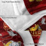 usc trojans three musketeers red blanket premium grade