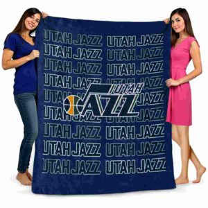 utah jazz fan pride navy blanket fashion forward