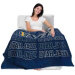 utah jazz fan pride navy blanket best selling