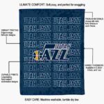 utah jazz fan pride navy blanket best selling