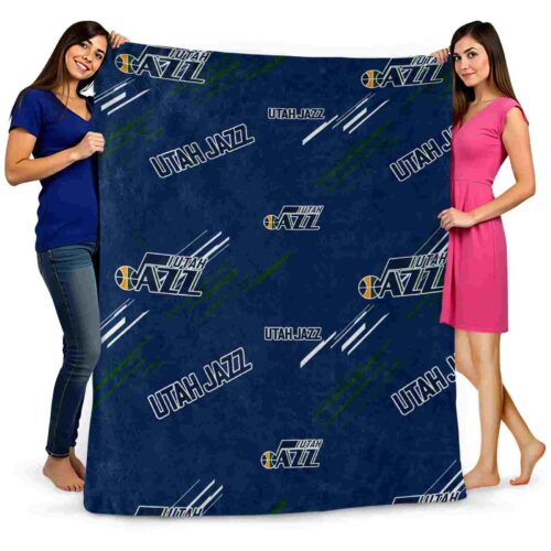 utah jazz fan spirit navy blanket fashion forward