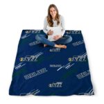 utah jazz fan spirit navy blanket high quality
