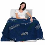 utah jazz fan spirit navy blanket latest model