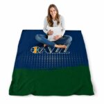 utah jazz gradient dots navy blanket best selling