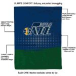 utah jazz gradient dots navy blanket best selling