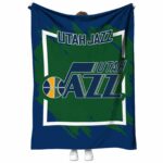 utah jazz splatter effect navy blanket best selling