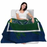 utah jazz splatter effect navy blanket best selling