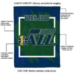 utah jazz splatter effect navy blanket best selling
