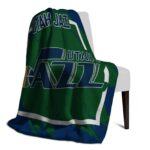 utah jazz splatter effect navy blanket best selling