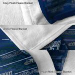 utah jazz striped pattern navy blanket best selling