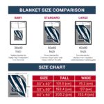 utah state aggies brushstrokes navy white blanket best selling