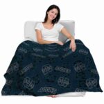 utah state aggies diehard fans navy blanket best selling