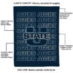 utah state aggies fan pride navy blanket new arrival