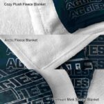 utah state aggies fan pride navy blanket premium grade